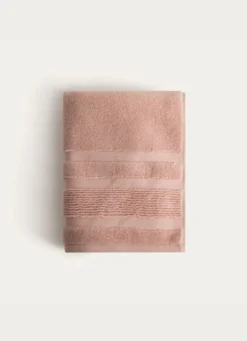 DRAP DE BAIN MOELLEUX LITEAU RAFFINÉ ROSE