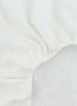 DRAP HOUSSE BÉBÉ EN GAZE DE COTON LAIT