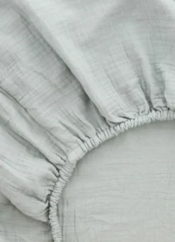 DRAP HOUSSE BÉBÉ EN GAZE DE COTON MOUSSE