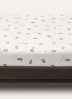 DRAP-HOUSSE BÉBÉ EN JERSEY DE COTON IMPRIMÉ TORTUE ECRU
