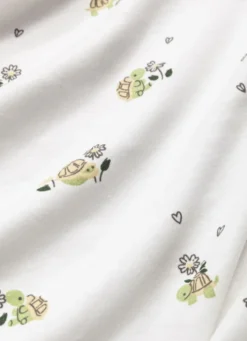 DRAP-HOUSSE BÉBÉ EN JERSEY DE COTON IMPRIMÉ TORTUE ECRU
