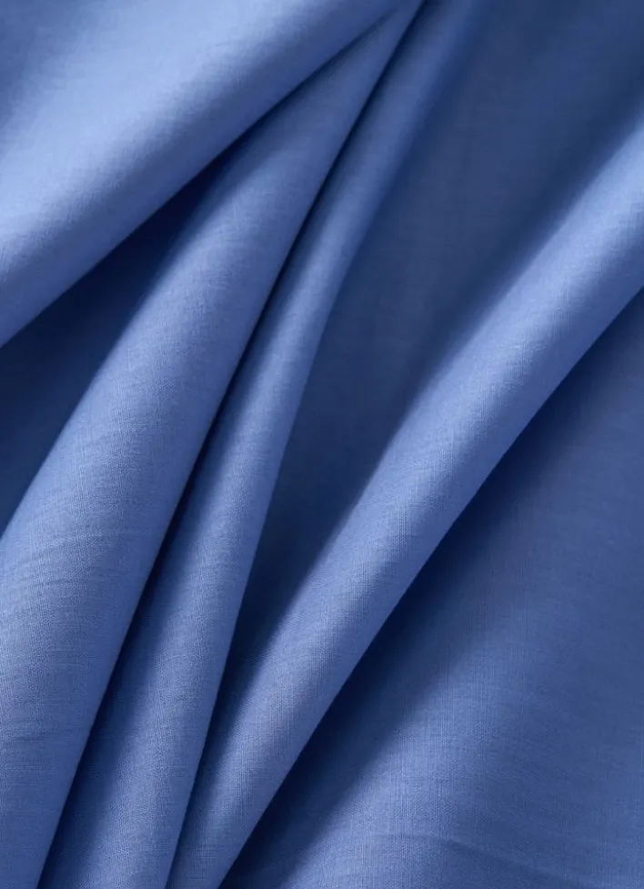 DRAP HOUSSE EN COTON BLEU OCEAN