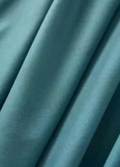 DRAP HOUSSE EN COTON BLEU PAON