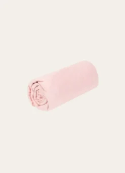 DRAP HOUSSE ENFANT EN JERSEY DE COTON BIO ROSE