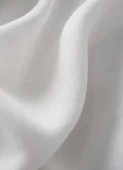 DRAP HOUSSE EN LIN LAVÉ UNI 165GR BLANC