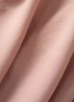 DRAP HOUSSE EN LIN LAVÉ UNI 165GR ROSE