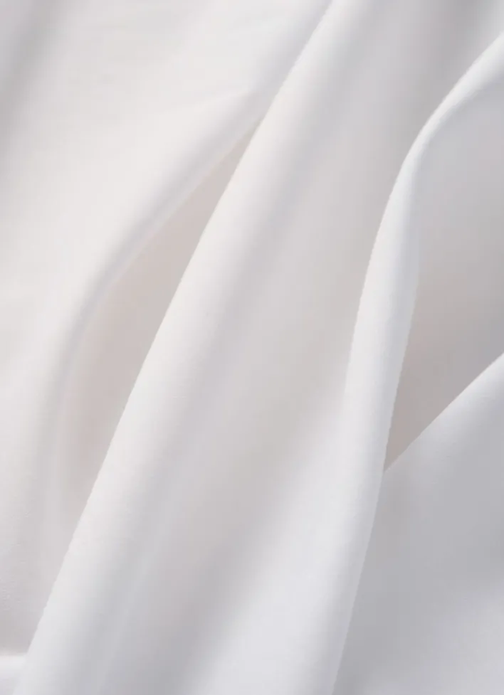DRAP HOUSSE UNI EN COTON GRAND BONNET 32CM BLANC
