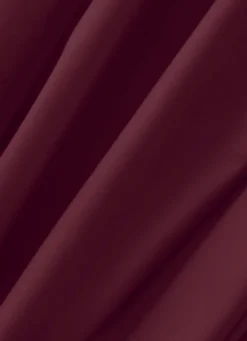 DRAP HOUSSE UNI EN PERCALE DE COTON GRENAT