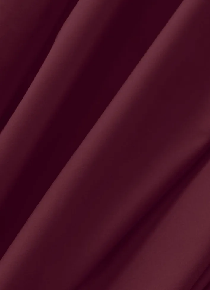 DRAP HOUSSE UNI EN PERCALE DE COTON GRENAT