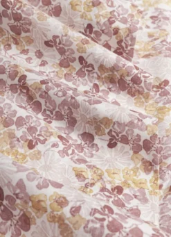 DRAP PLAT EN COTON UNI ROSE