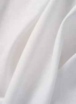 DRAP PLAT UNI EN COTON BLANC