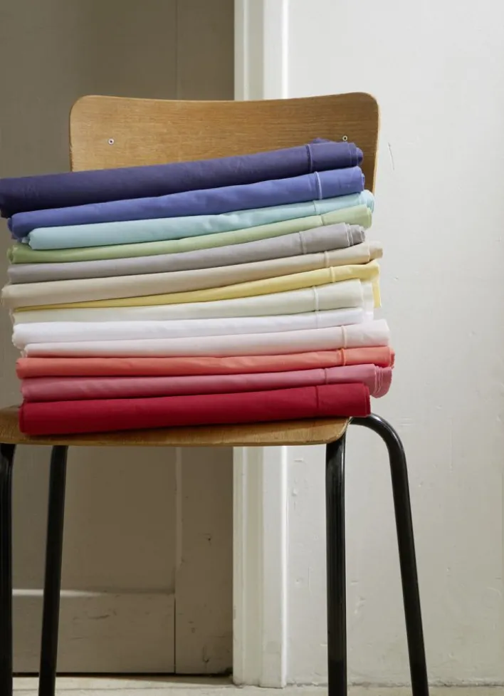 DRAP PLAT UNI EN COTON ECRU