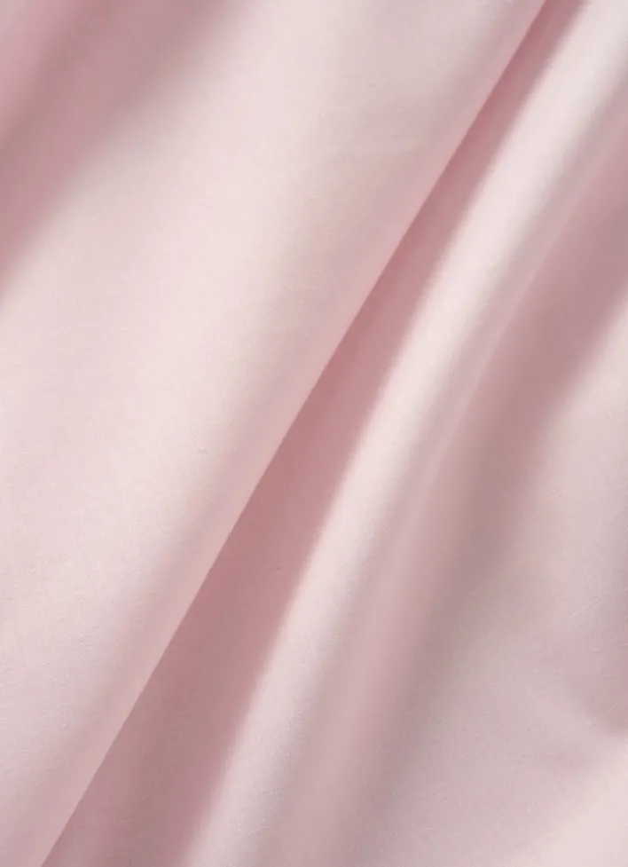 DRAP PLAT UNI EN COTON ROSE