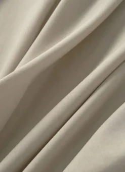 DRAP PLAT UNI EN COTON TAUPE CLAIR