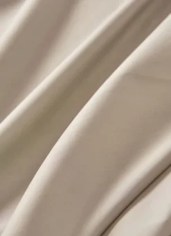 DRAP PLAT UNI EN PERCALE DE COTON SABLE