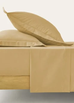 DRAP PLAT UNI EN PERCALE DE COTON MAIS