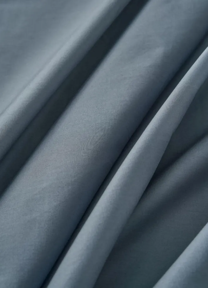 DRAP PLAT UNI EN PERCALE DE COTON JEAN