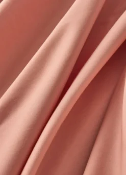 DRAP PLAT UNI EN PERCALE DE COTON CORAIL