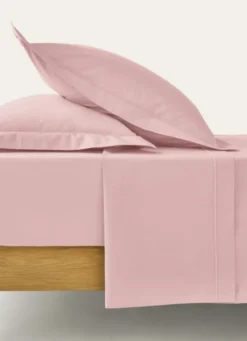 DRAP PLAT UNI EN PERCALE DE COTON PÉTALE