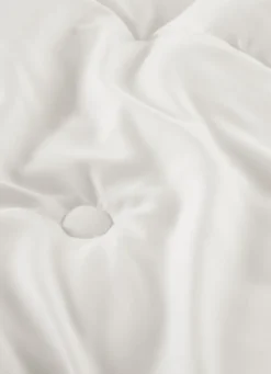 ÉDREDON DE GARNISSAGE MOELLEUX BOUT DE LIT BLANC
