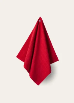 ESSUIE-MAINS À CARREAUX EN COTON ROUGE