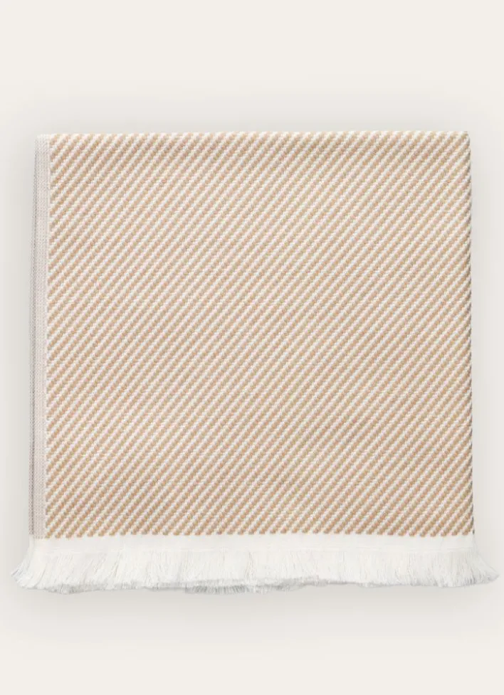 ESSUIE-MAINS EN COTON ÉPONGE BEIGE ECRU