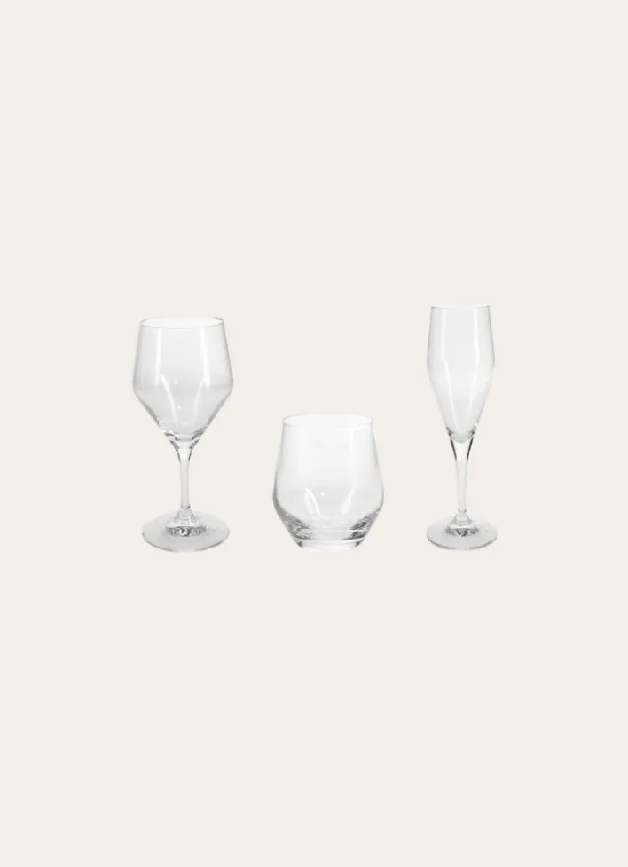 FLUTE EN CRISTALLIN TRANSPARENT