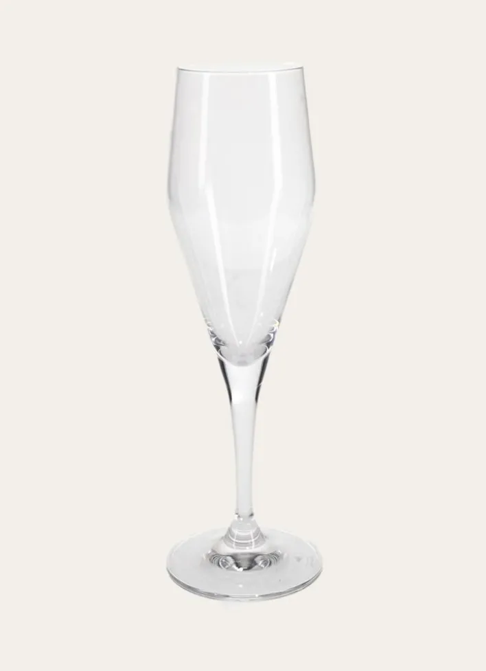 FLUTE EN CRISTALLIN TRANSPARENT