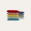 GALETTE DE CHAISE UNIE EN COTON ROUGE CERISE