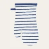 GANT DE CUISINE EN COTON MATELOT BLANC/BLEU