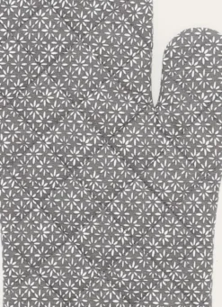 GANT DE CUISINE À MOTIFS GÉOMÉTRIQUES GRIS