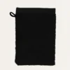 GANT DE TOILETTE BRODÉ EN COTON 500GR NOIR