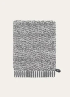 GANT DE TOILETTE EN FILS CHINÉS GRIS