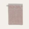 GANT DE TOILETTE LITEAU VELOURS CISELÉ ROSE