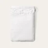 GANT DE TOILETTE LITEAU VELOURS CISELÉ BLANC
