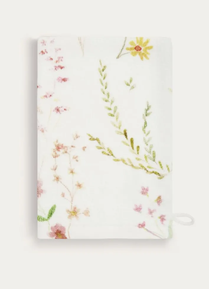 GANT DE TOILETTE À MOTIF FLORAL FLEUR MULTICOLORE
