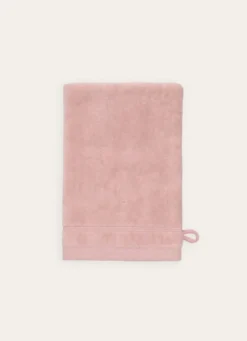 GANT DE TOILETTE UNI EN COTON 500GR ROSE/BLANC