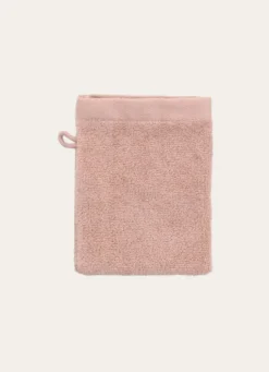 GANT DE TOILETTE UNI EN COTON MOELLEUX 550GR ROSE