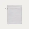 GANT DE TOILETTE UNI EN COTON MOELLEUX 550GR BLANC