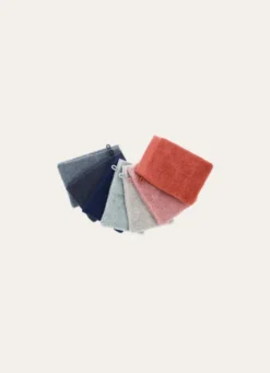 GANT DE TOILETTE UNI EN COTON MOELLEUX 550GR BLEU GRISE