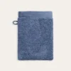 GANT DE TOILETTE UNI EN COTON MOELLEUX 550GR BLEU BALTIQUE