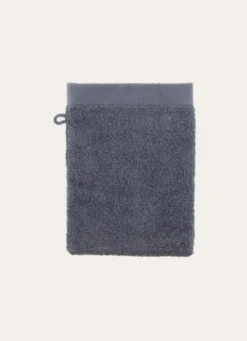 GANT DE TOILETTE UNI EN COTON MOELLEUX 550GR CARBONE