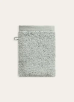 GANT DE TOILETTE UNI EN COTON MOELLEUX 550GR VERT TILLEUL