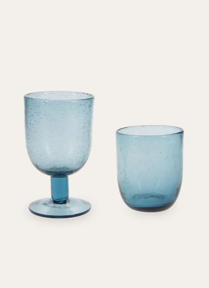 GOBELET EN VERRE BLEU