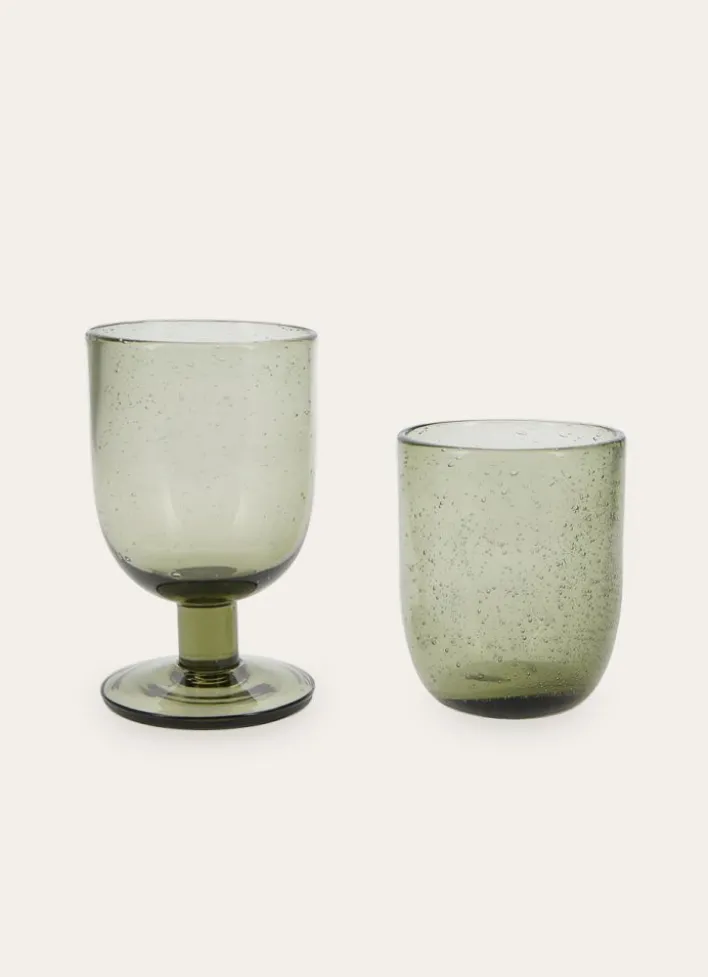 GOBELET EN VERRE GRIS