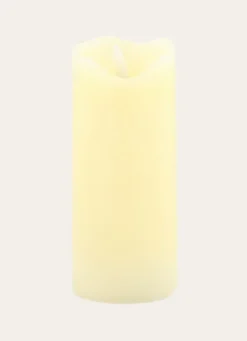 GRANDE BOUGIE LED CYLINDRIQUEECRU