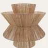 GRANDE SUSPENSION LUMINAIRE EN RAFIA NATUREL