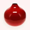 GRAND VASE EN MÉTAL COLORÉ FINITION ÉMAILLÉE TERRE