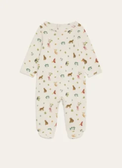 GRENOUILLÈRE EN COTON ANIMAUX DE LA JUNGLE MULTICOLORE