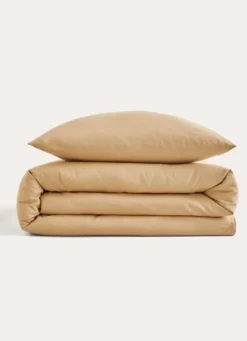 HOUSSE DE COUETTE COTON ET CACHEMIRE CAMEL